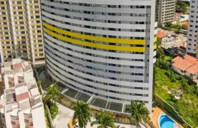 Venda de flat em ponta negra com 21 m², 1 quarto mobiliado e decorado – p. negra