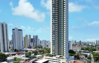 Apartamento com 1 dormitório à venda, 26 m² por r$ 285.000,00 - madalena - recife/pe