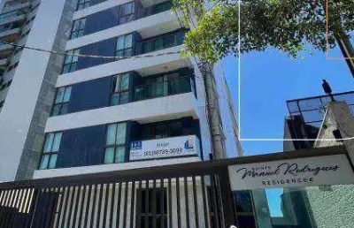 Apartamento com 1 dormitório para alugar, 30 m² por r$ 3.500,00/mês - boa viagem - recife/pe