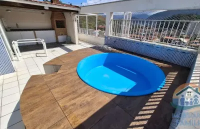 Incrível cobertura duplex com vista do mar localizada no bairro prainha em caraguatatuba!
