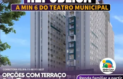 Apartamentos pronto para morar com 1 e 2 dorm. próximo ao metrô republica
