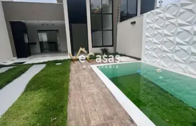 Casa alto padrão ouro verde com piscina e amplo quintal