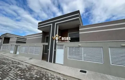 Casa linear pé direito alto moderna 2 quartoscom suíte e quintal