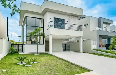 Linda casa residencial em dois pavimentos no residencial ibi aram ii