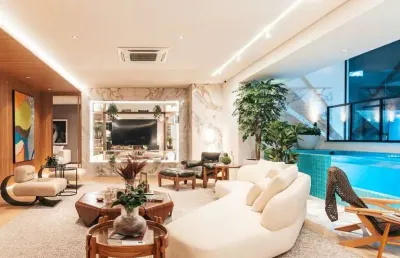 Apartamentos com 4 suítes e piscinas privativas, no bueno