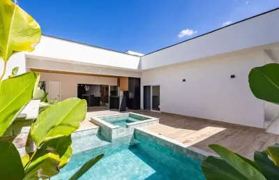 Casa térrea com 4 suítes à venda no setor jardim atlântico em goiânia.