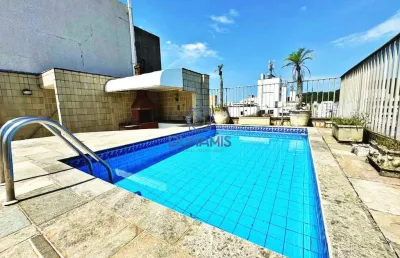 Cobertura à venda, 311 m² por r$ 1.700.000,00 - barra funda - guarujá/sp