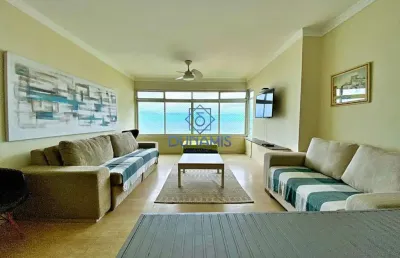 Apartamento para alugar, 165 m² por r$ 7.000,00/mês - praia das pitangueiras - guarujá/sp