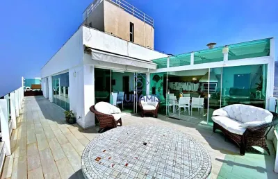Cobertura à venda, 230 m² por r$ 2.300.000,00 - pitangueiras  p  morro do maluf - guarujá/sp