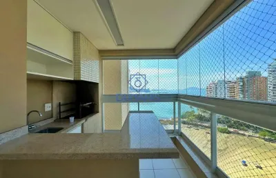 Excelente apartamento na praia das astúrias- frente mar- com lazer completo