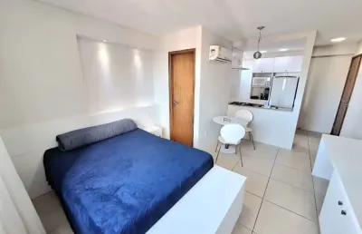 À venda lindo apto 28m² tip studio, porteira fechada, para investir ou morar, localiz top próximo shopping recife, há 500m do mar