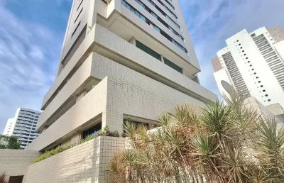 Aluguel apt 36m² 1qt mobiliado, nascente, andar alto, localiz no coração de boa viagem