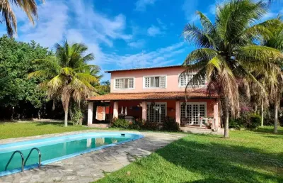 Excelente casa mobiliada à venda em nísia floresta, piscina, churrasqueira, jardim, 2 andares.