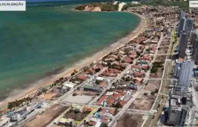 Terreno de 747 m² na orla de ponta negra, esquina, vista do mar, para vender.