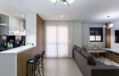 Apartamento no edifício freedom palhano com 2 dormitórios e sala estendida à venda, 75 m² por r$ 740.000 - gleba palhano - londrina/pr