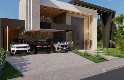 Casa nova no condomínio villaggio do engenho com 377 m²,  à venda por r$ 4.350.000 - cambé/paraná
