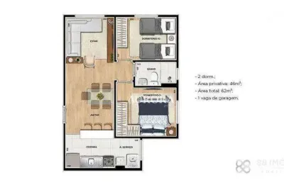 Apartamento com 2 quartos à venda na Rua Oséias Furtoso, 1051, Dom Pedro II, Londrina
