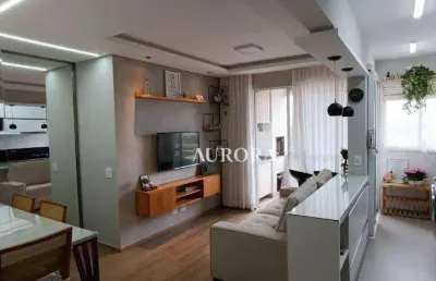 Apartamento no edifício solar mirador com 3 dormitórios à venda, 74 m² por r$ 640.000 - aurora - londrina/pr