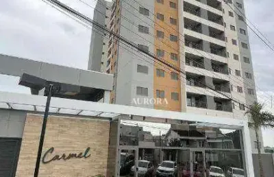 Apartamento no edifício carmel  com 3 dormitórios à venda, 64 m² por r$ 470.000 - gleba palhano - londrina/pr