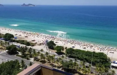 Apartamento de luxo com varandão, vista mar em todos os ambientes na barra da tijuca