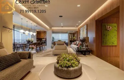 Apartamento com 4 quartos à venda no patamares, salvador , 276 m2 por r$ 4.500.000