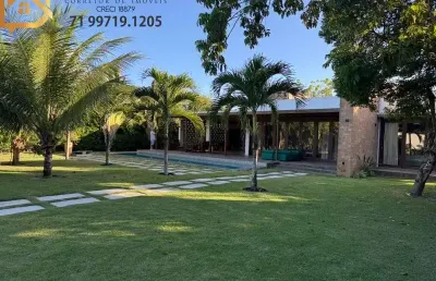 Casa em condomínio fechado com 4 quartos à venda no abrantes, camaçari , 1001 m2 por r$ 2.690.000