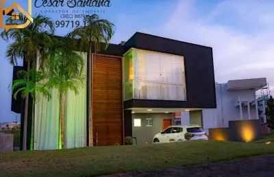 Casa em condomínio fechado com 5 quartos à venda no alphaville (abrantes), camaçari , 512 m2 por r$ 2.300.000