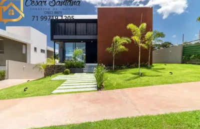Casa em condomínio fechado com 4 quartos à venda no abrantes, camaçari , 506 m2 por r$ 3.100.000