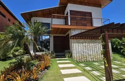 Casa em condomínio fechado com 5 quartos à venda no imbassai, mata de são joão , 450 m2 por r$ 1.900.000