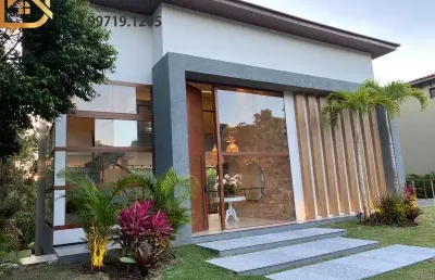 Casa alto luxo recém construída finamente decorada a venda 5/4 (03 suítes) área gourmet - praia do forte.ilha dos passaros. piscinas naturais.churrasq