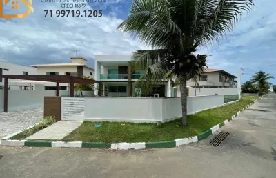 Casa em condomínio fechado com 5 quartos à venda no guarajuba, camaçari , 750 m2 por r$ 3.500.000