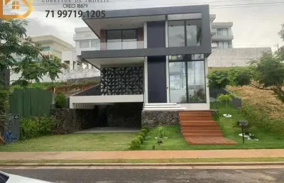 Casa em condomínio fechado com 4 quartos à venda no alphaville (abrantes), camaçari , 370 m2 por r$ 2.500.000