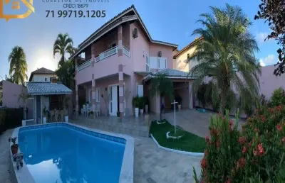 Casa em condomínio fechado com 5 quartos à venda no vilas do atlantico, lauro de freitas , 500 m2 por r$ 1.650.000