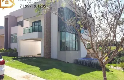 Casa em condomínio fechado com 4 quartos à venda no abrantes, camaçari , 500 m2 por r$ 1.600.000