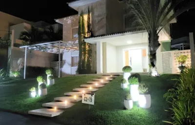 Excelente casa porteira fechada no alphaville litoral norte i abrantes