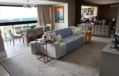 Apartamento nascente mobiliado 3/4  vista mar locação aphaville salvador