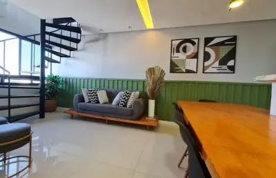 Apartamento cobertura finamente decorada a venda  2/4 (01 suíte) espaço gourmet - maré nostrum
