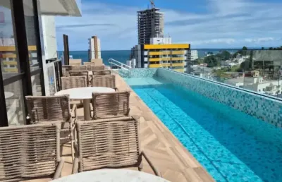 Alugo apartamento tipo studio completamente mobiliado 1/4 varanda gourmet - barra