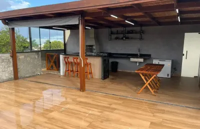 Excelente cobertura 2/4 suítes com espaço gourmet stella maris