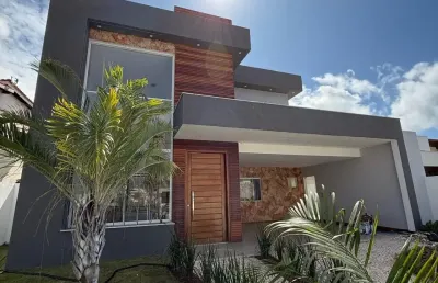 Excelente casa nova 4/4 suítes + escritório climatizada em jacuipe