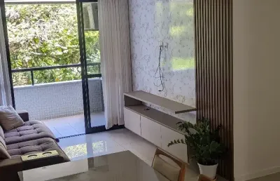 Apartamento totalmente mobiliado para locação 3/4  (01 suíte) varanda gourmet -pituba
