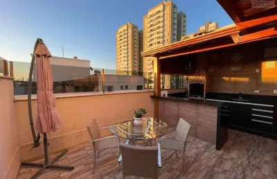 Cobertura lindíssima no spazio laz vegas, bairro vale dos tucanos, alto da av. inglaterra,