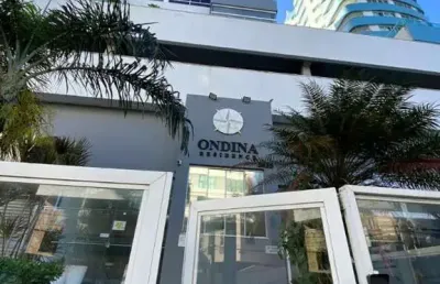 Apartamento 1/4 sala varanda vista mar com 43,76 m² no ondina residence para alugar na orla entre o rio vermelho e ondina em salvador bahia