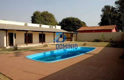 Chácara com 9 dormitórios à venda, 2554 m² por r$ 800.000,00 - vale do sol - uberaba/mg