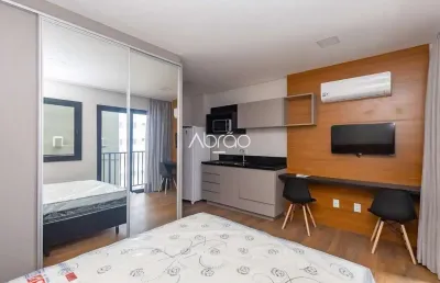 Studio mobiliado e equipado para alugar no batel - 22,95 m² - edifício bf2211 | ref 178