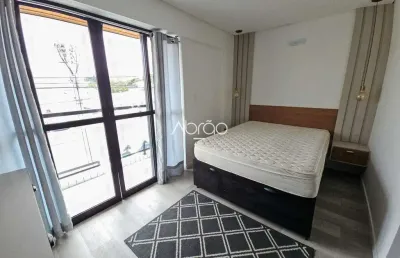 Apartamento mobiliado para alugar no rebouças – 1 quarto com sacada e ótima localização | ref 205