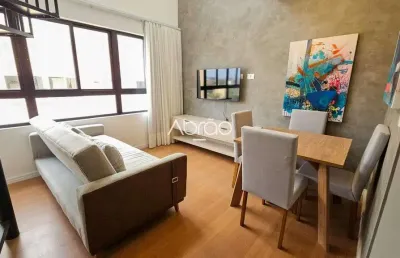 Apartamento duplex mobiliado com 1 quarto para alugar no rise água verde - 44 m² | ref. 560