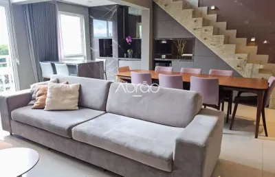 Apartamento duplex mobiliado para alugar no ecoville – 4 quartos (2 suítes) - 186 m² | ref. 557