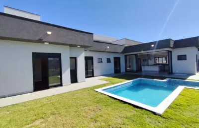 Casa térrea à venda no swiss park campinas, vista para mata, com 3 suítes, com 220 m²