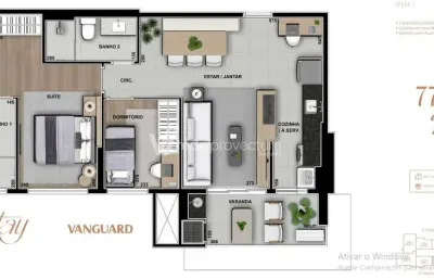 Apartamento com 2 quartos à venda na rua mogi guaçu, 119, chácara da barra, campinas, 77 m2 por r$ 850.000
